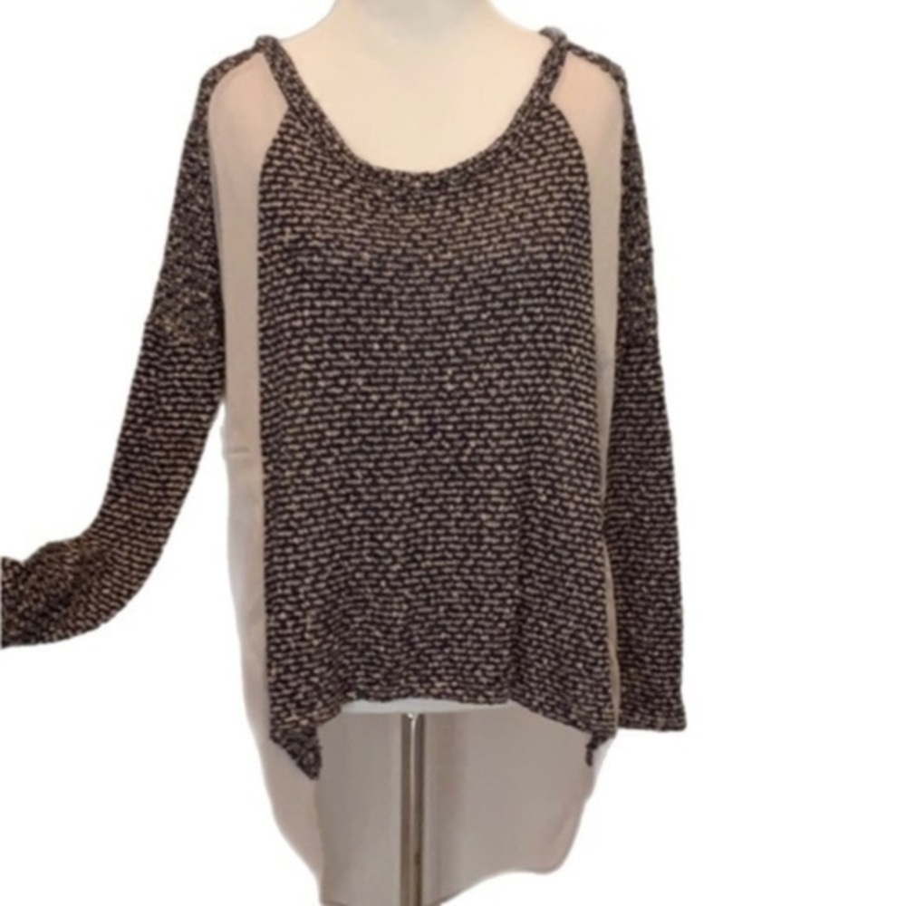Lush top hi low long sleeve